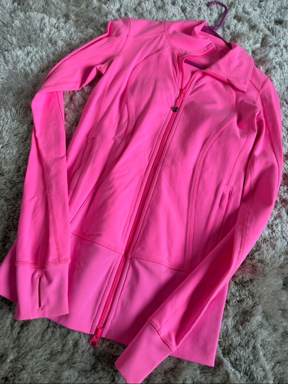 Lulu Pink Zip-Front Jacket